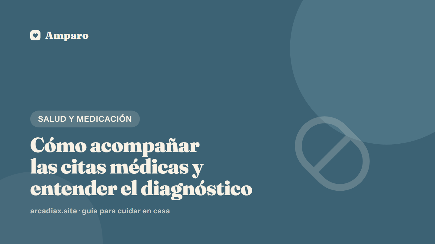 Cómo acompañar las citas médicas y entender el diagnóstico
