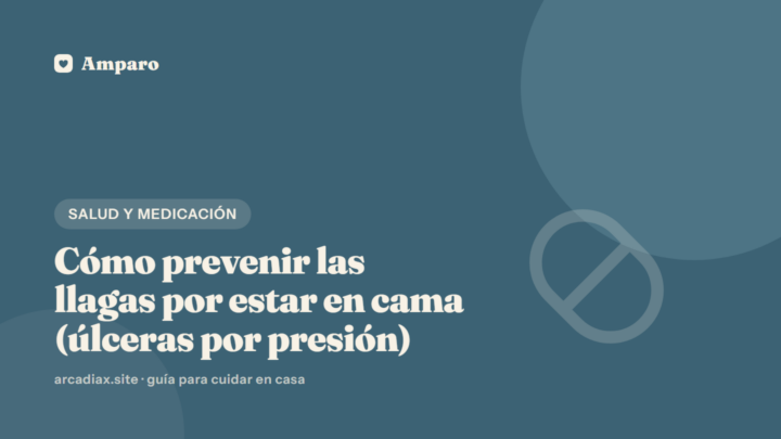 Cómo prevenir las llagas por estar en cama (úlceras por presión)