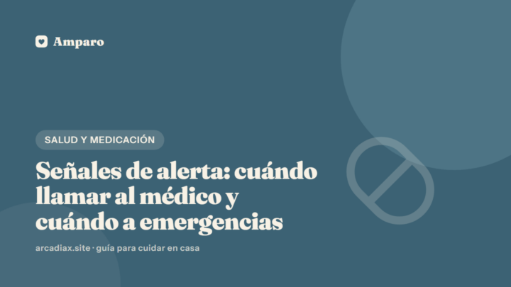 Señales de alerta: cuándo llamar al médico y cuándo a emergencias